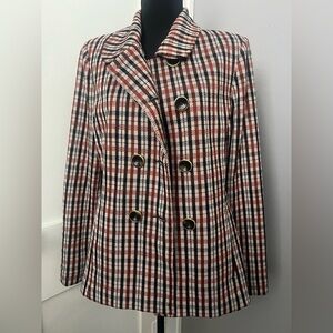 CAbi Jazzy Toffee Plaid Jacket